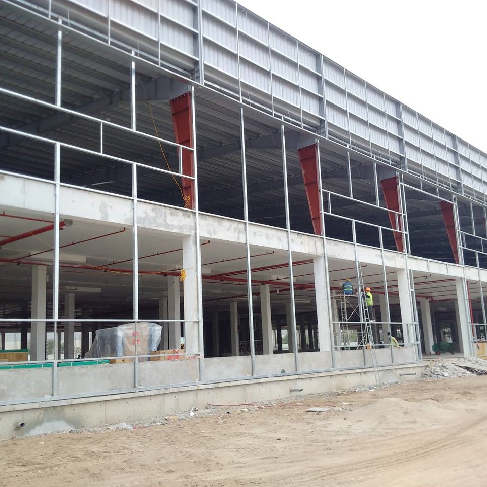 Công trình "Nhà máy in và sản xuất Bao bì Goldsun" Quế Võ - Bắc Ninh ngày cuối năm